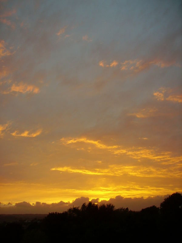 golden sky... england