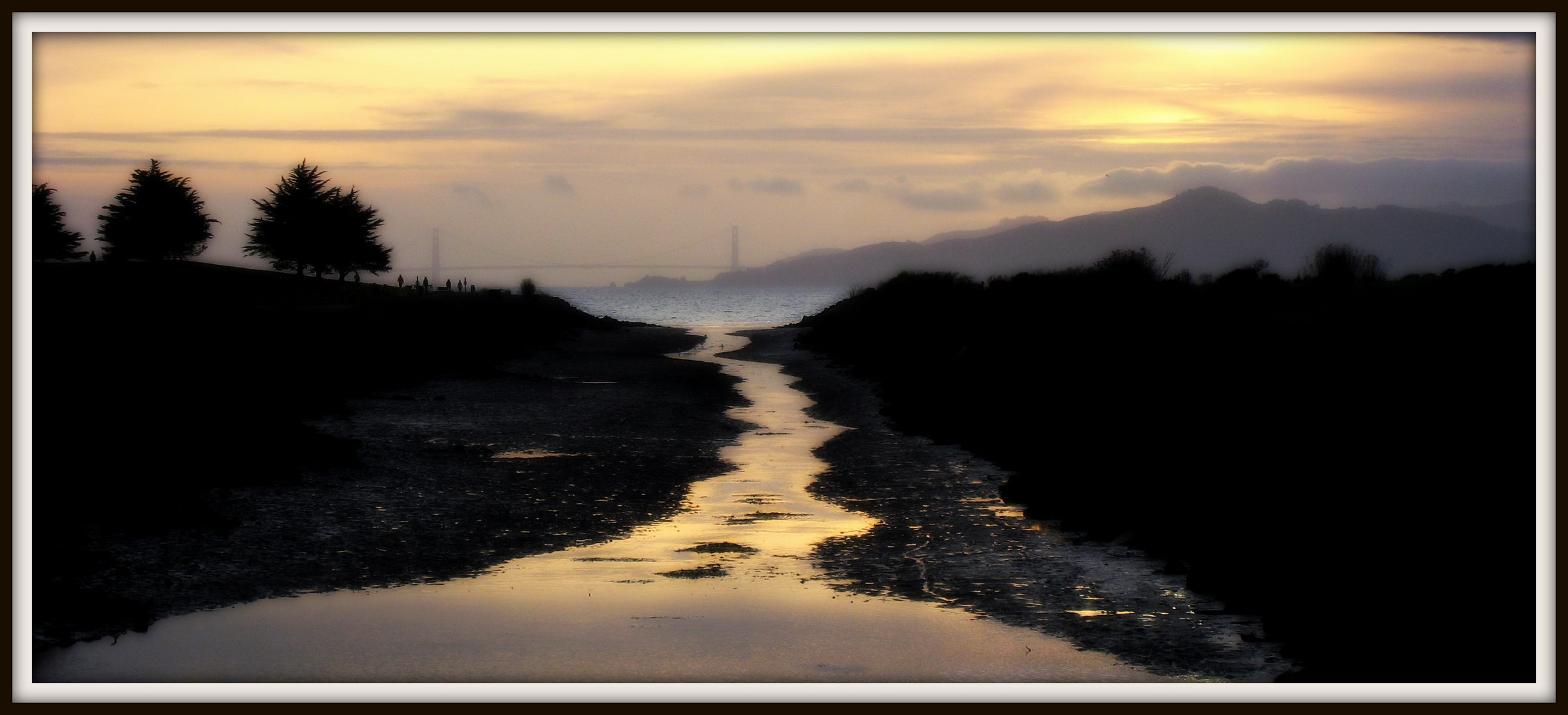 Golden View to Golden Gate Bridge San Francisco (View from Berkley 2008)