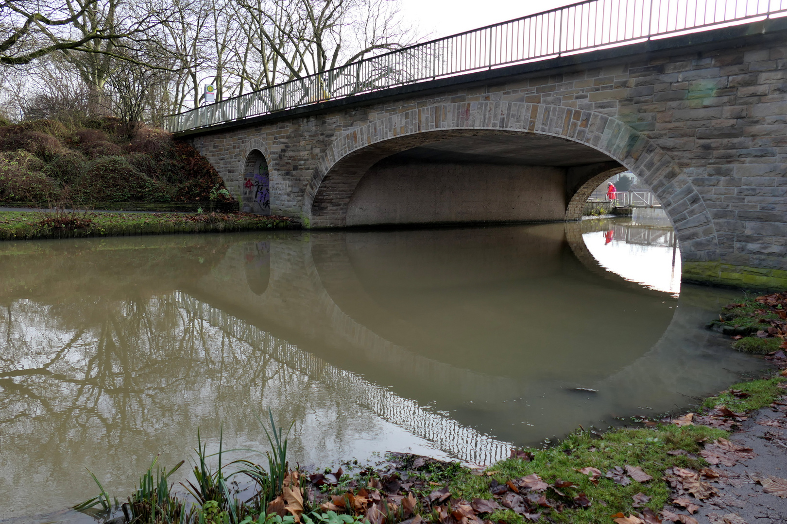 Goldene Brücke am Aasee/Münster