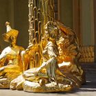 Goldene Figuren des Chinesischen Haus....