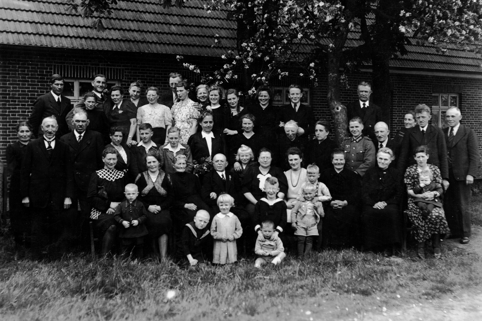 Goldene Hochzeit Bernard Heinrich Koopmeiners - Maria Elisabeth Schröder am 25.05.1944 in Bethen