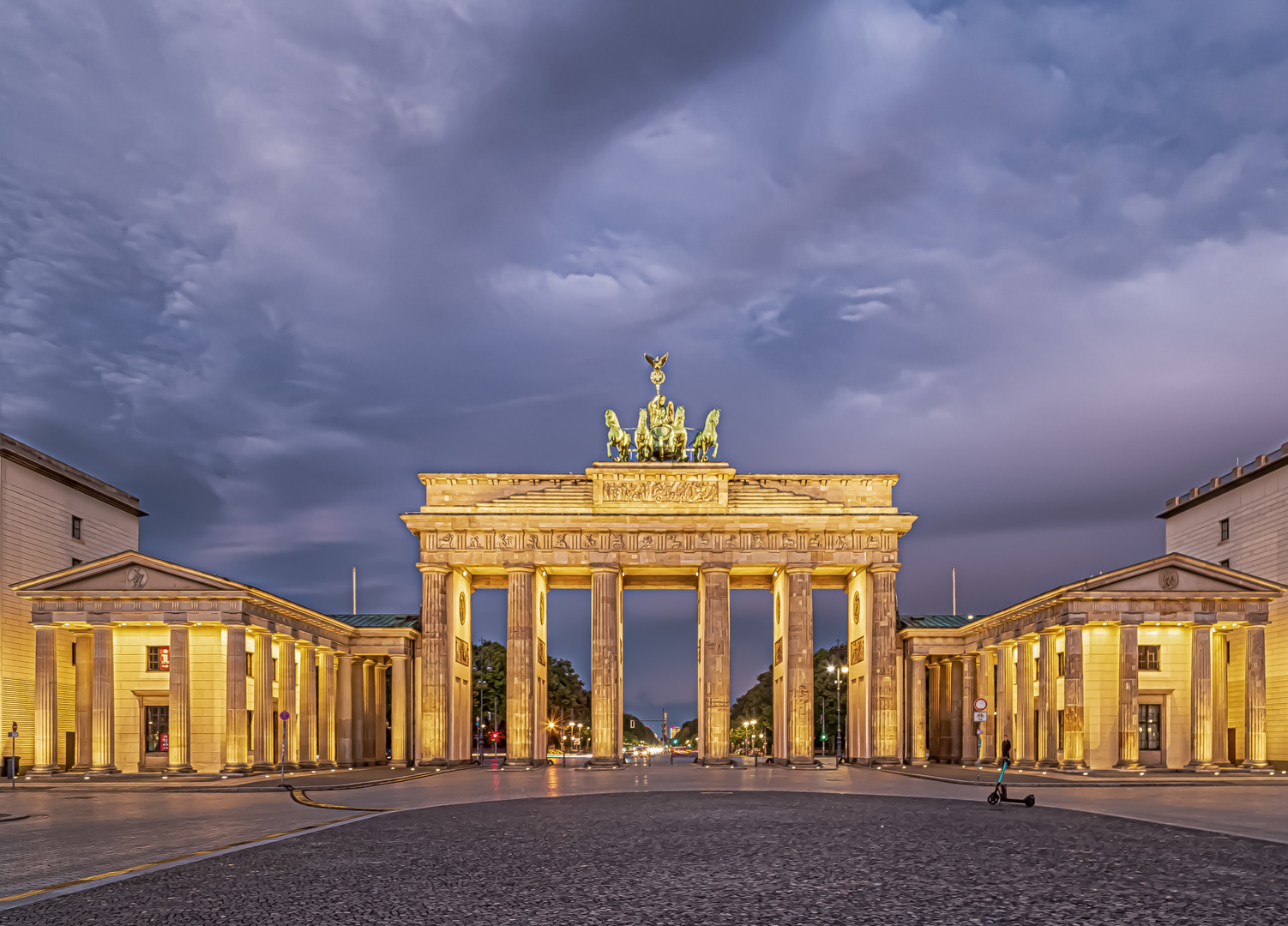 Goldene Licht über Brandenburger Tor