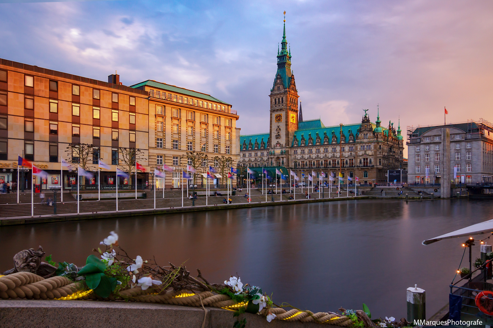 Goldene Licht über den Rathaus