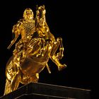 Goldene Reiter Dresden, August der Starke bei Nacht