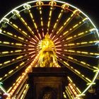 Goldene Reiter vor dem Riesenrad