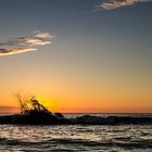 Goldene Stunde am Strand in Ngwe-Saung (Myanmar)