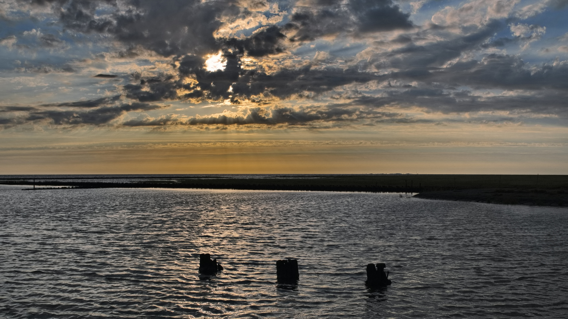 Goldene Stunde am Wattenmeer 