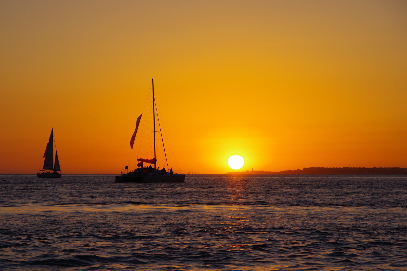 Goldene Stunde auf dem Tejo