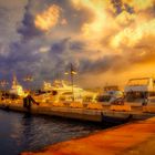 Goldene Stunde im Hafen von La Maddalena