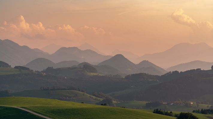 Goldene Stunde im Voralpenland