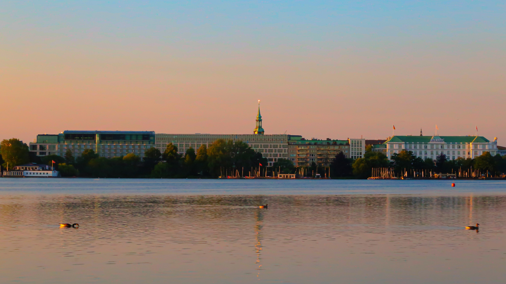 Goldene Stunde über Alster