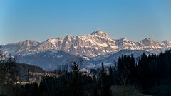 Goldene Stunde über den Berg Säntis