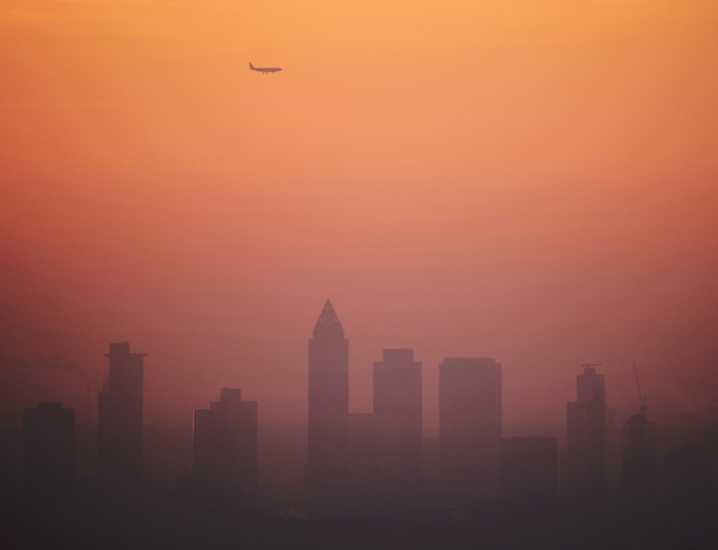 Goldene Stunde über Frankfurt