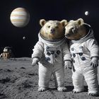 Goldene Wombats auf Reisen - Auf einem Jupitermond