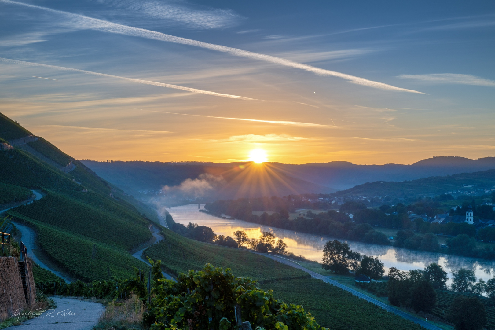 Goldenen Stunde an der Mosel