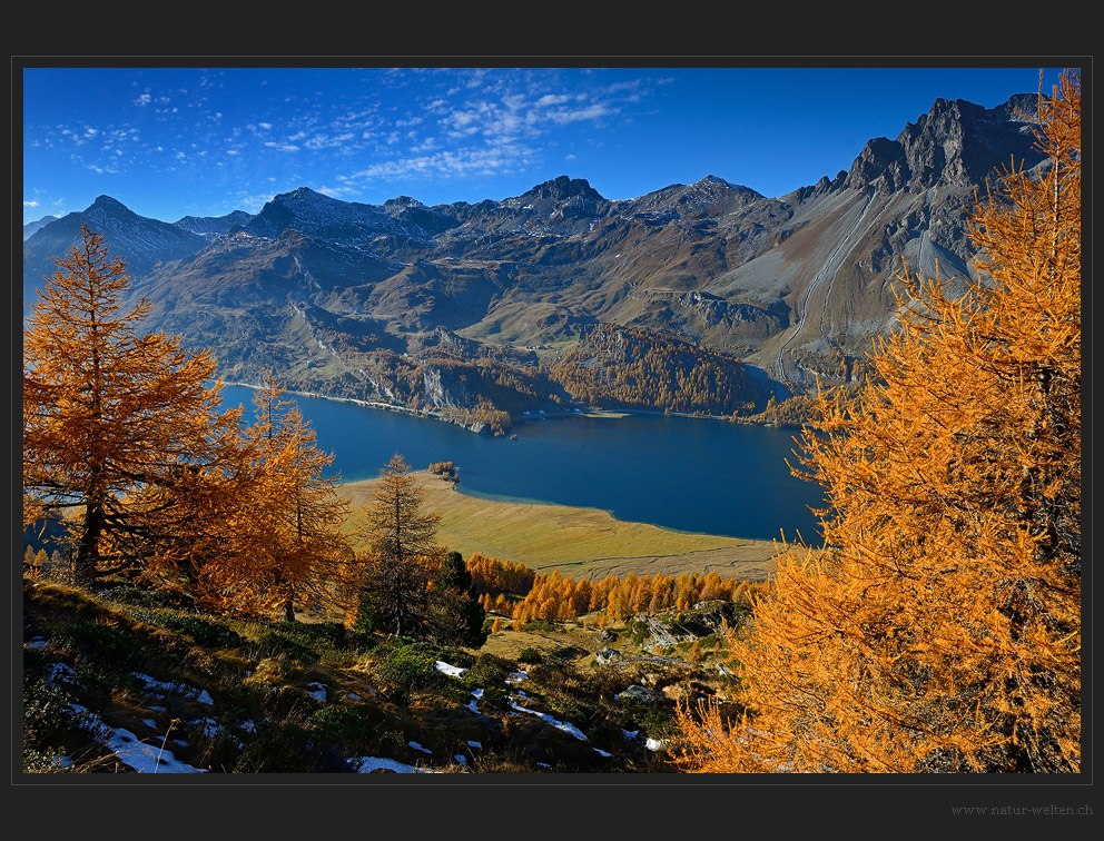 Goldener Abschied vom Engadin