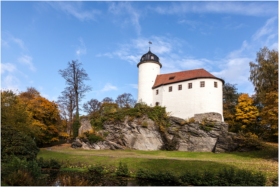 Goldener Herbst auf Burg Rabenstein