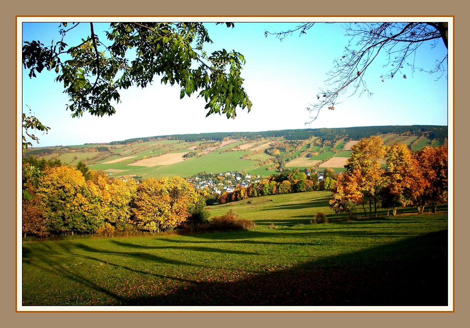 Goldener Herbst im Erzgebirge