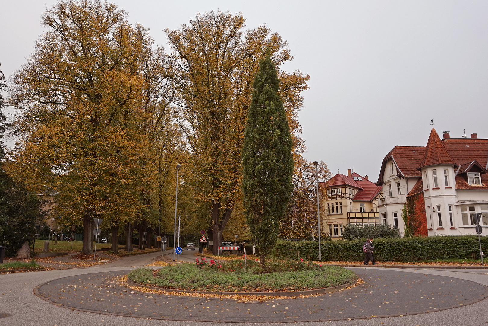 Goldener Herbst im Kreisverkehr