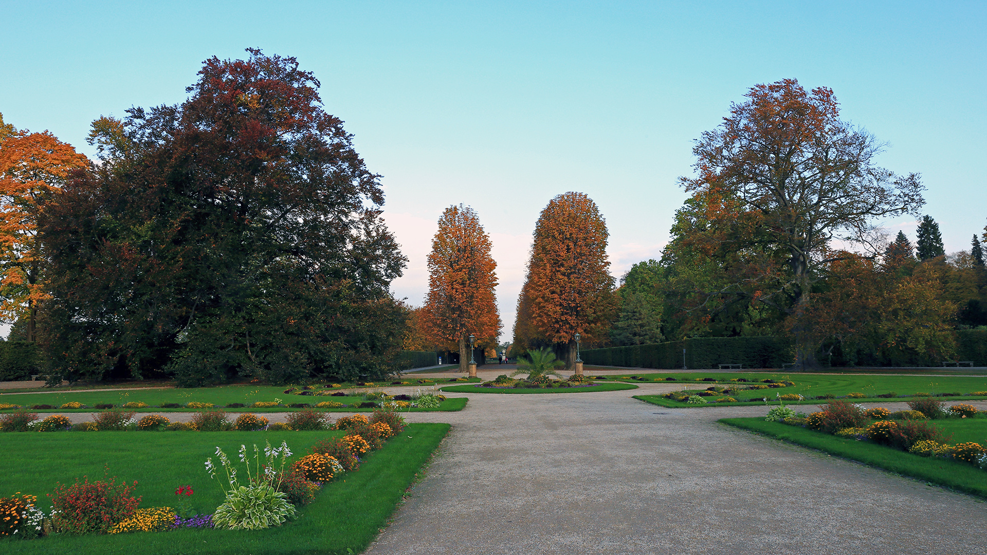 Goldener Herbst im Pillnitzer Schlosspark und...