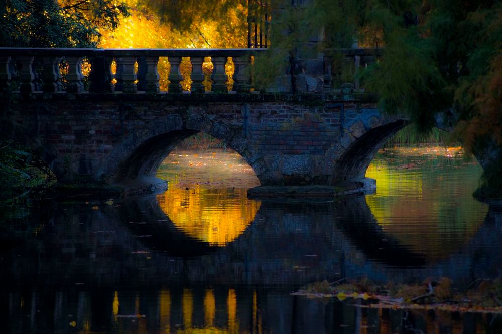 Goldener Herbst im Schloß