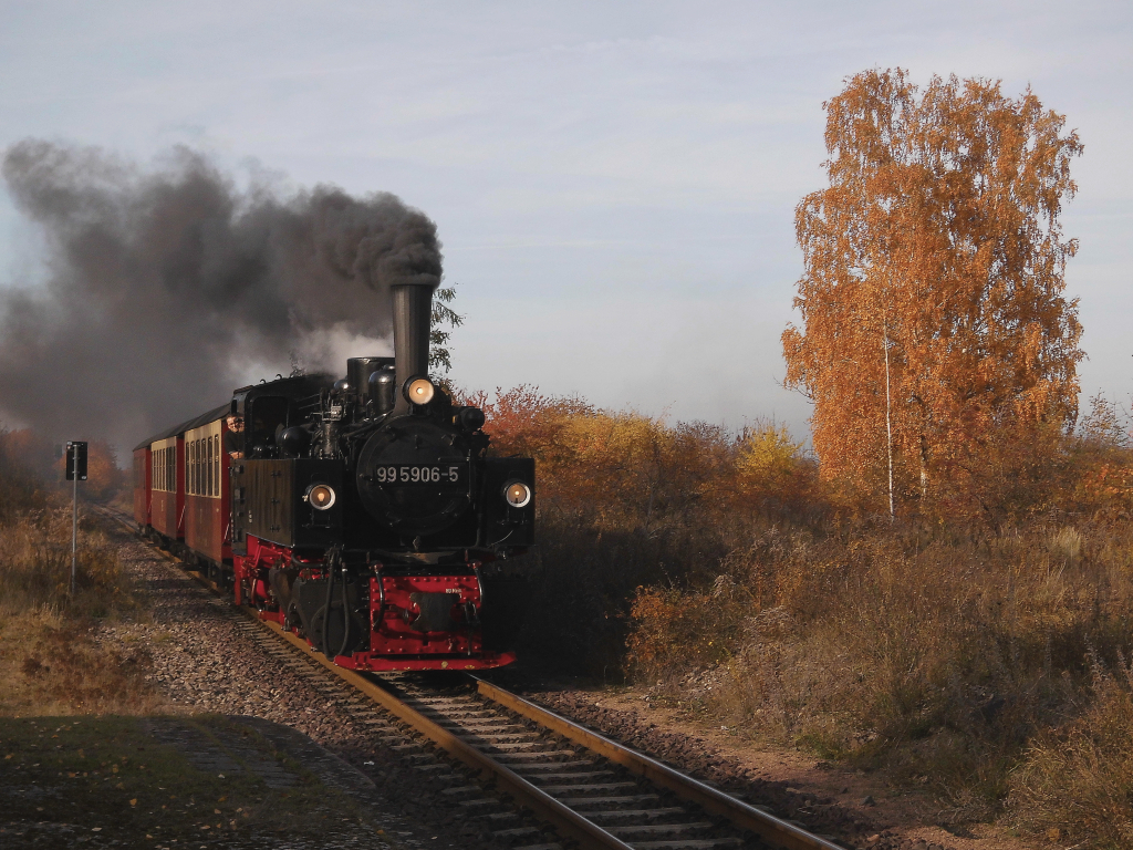 Goldener Herbst in Bad Suderode.