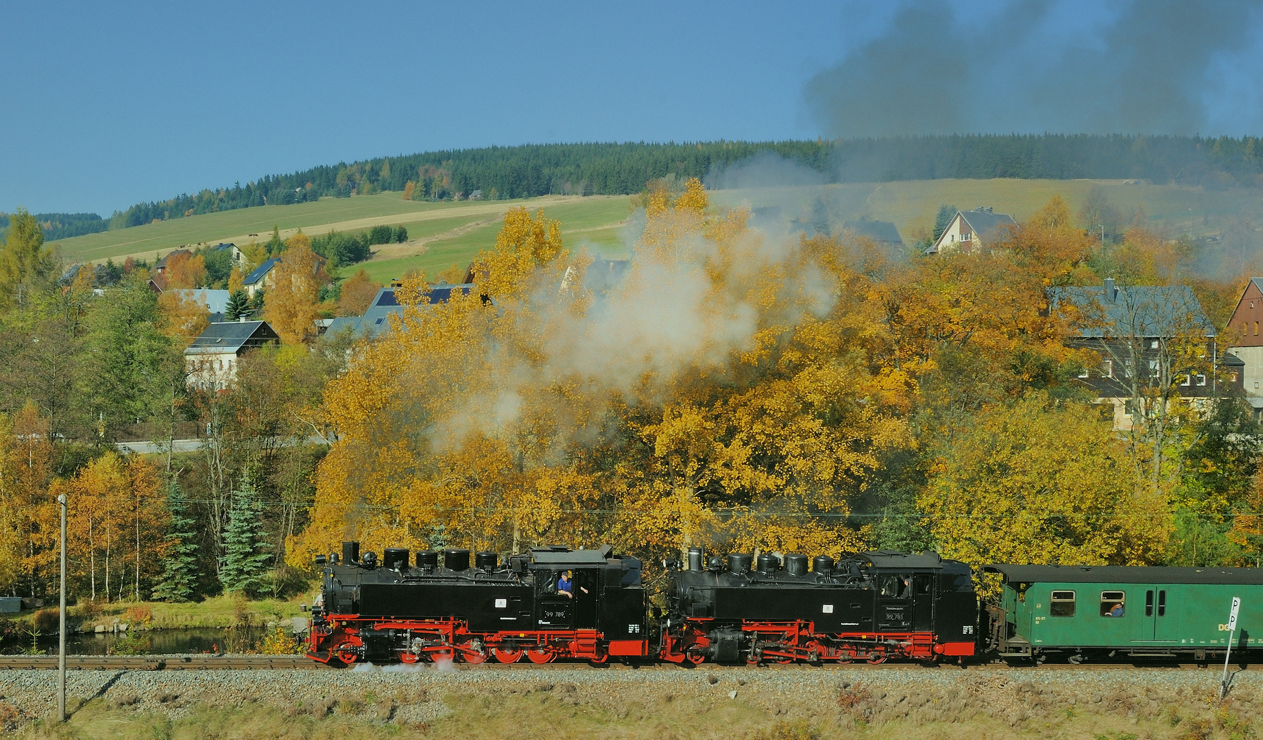 Goldener Herbst in O`thal - Lastprobefahrt