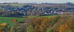 Goldener Herbst in Possendorf südlich von Dresden...