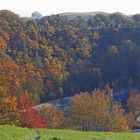 Goldener Herbst letzten Sonntag bei der Auffahrt aus dem Müglitztal...