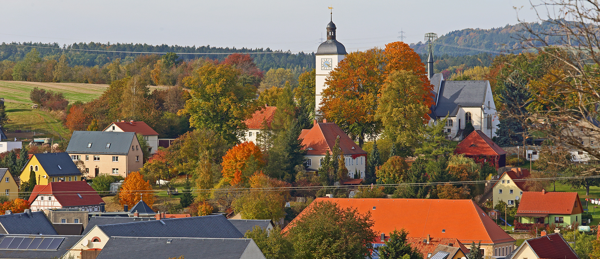 Goldener Herbst vorgestern auch in Reinhardsgrimma im Osterzgebirge...