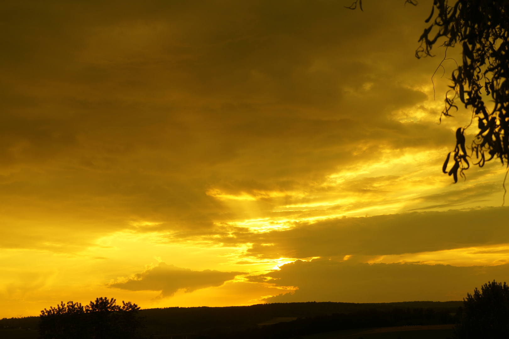 Goldener Himmel