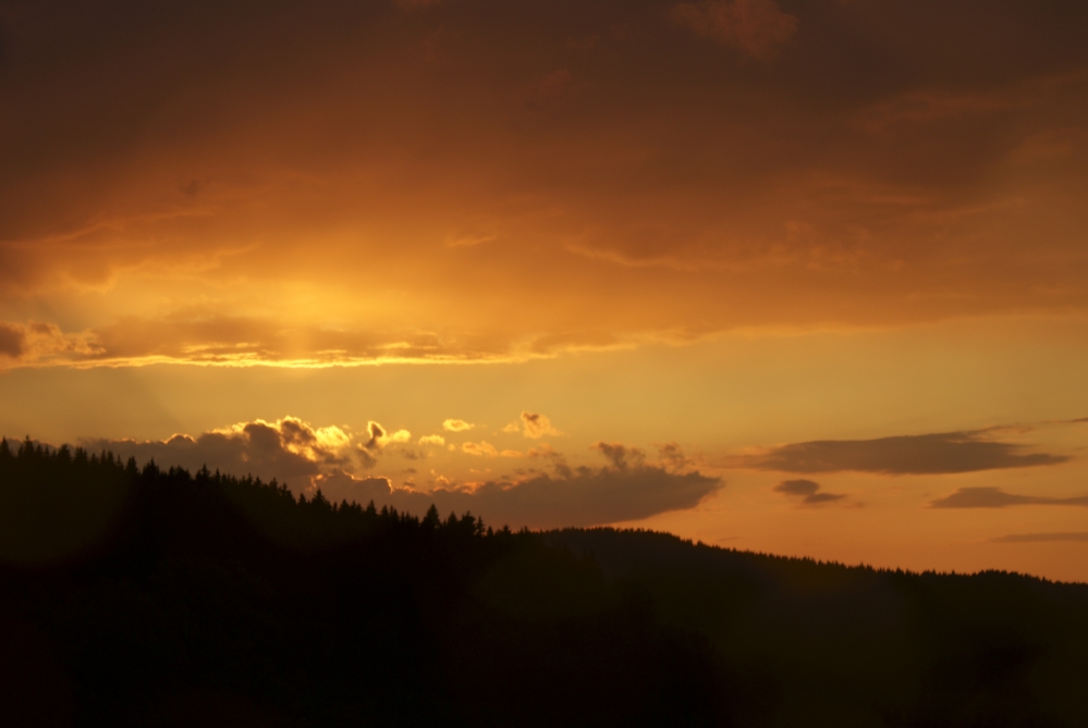 Goldener Himmel