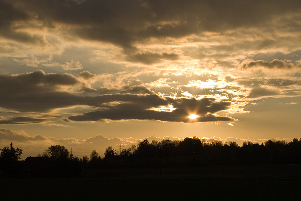 goldener Himmel