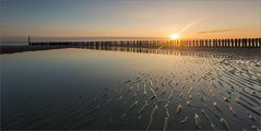 Goldener Morgen am Strand