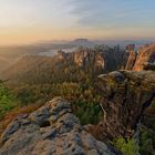 Goldener Morgen an der Bastei