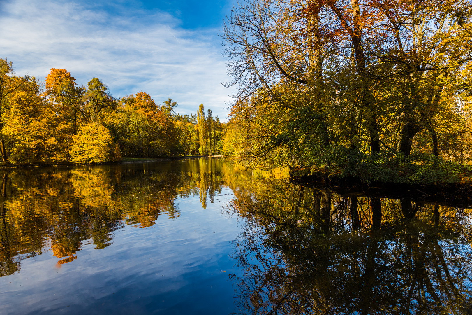 Goldener Oktober Foto & Bild  jahreszeiten, herbst, nymphenburger park Bilder auf fotocommunity