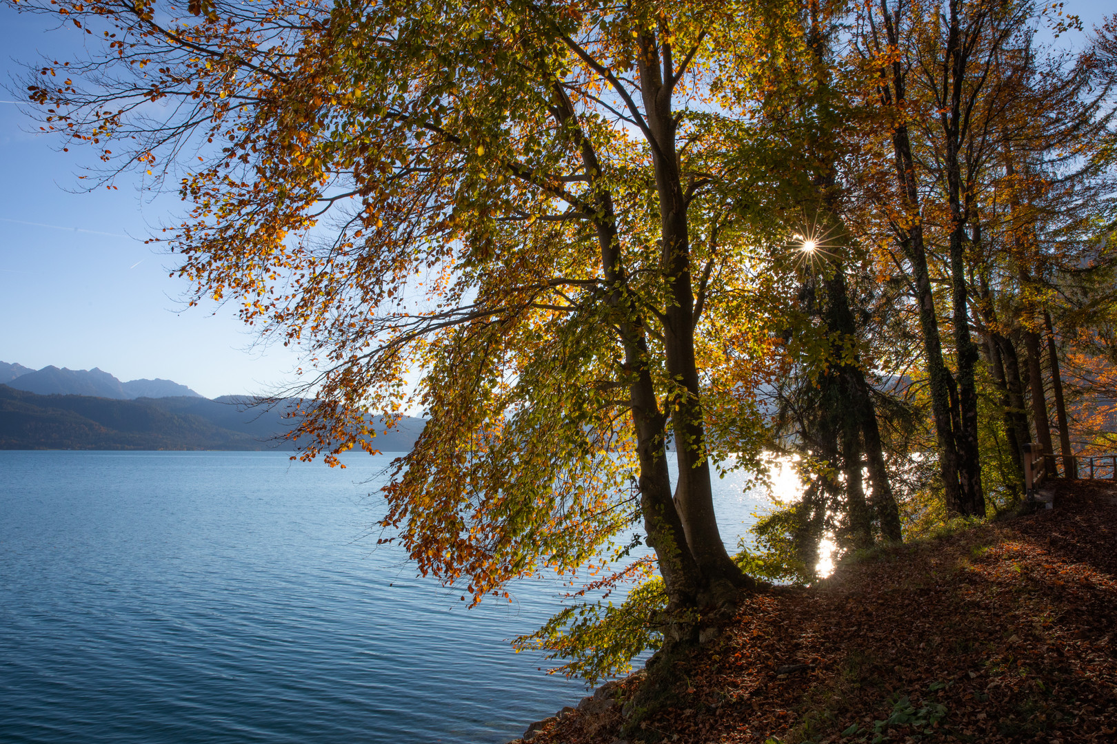 Goldener Oktober am Walchensee
