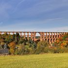 Goldener Oktober an der Göltschtalbrücke