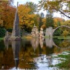 Goldener Oktober an der Rakotzbrücke