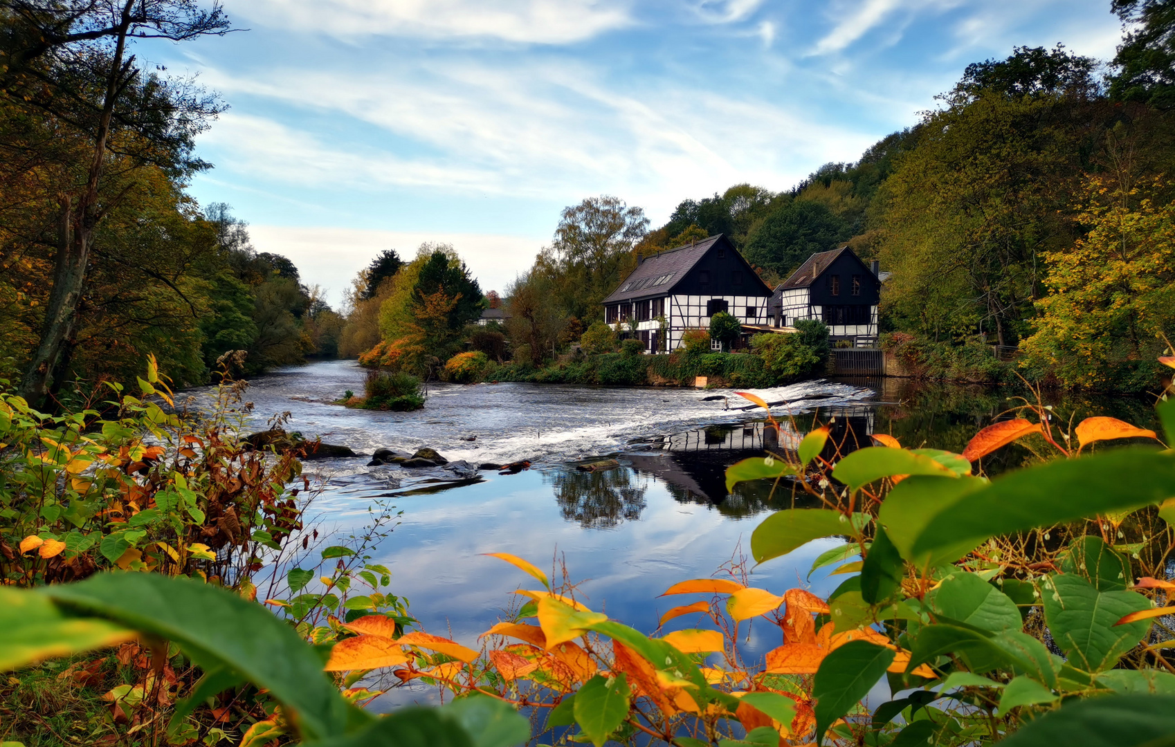 Goldener Oktober an der Wupper 