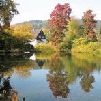 Goldener Oktober im Oberbergischen Land.