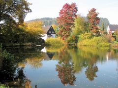 Goldener Oktober im Oberbergischen Land.