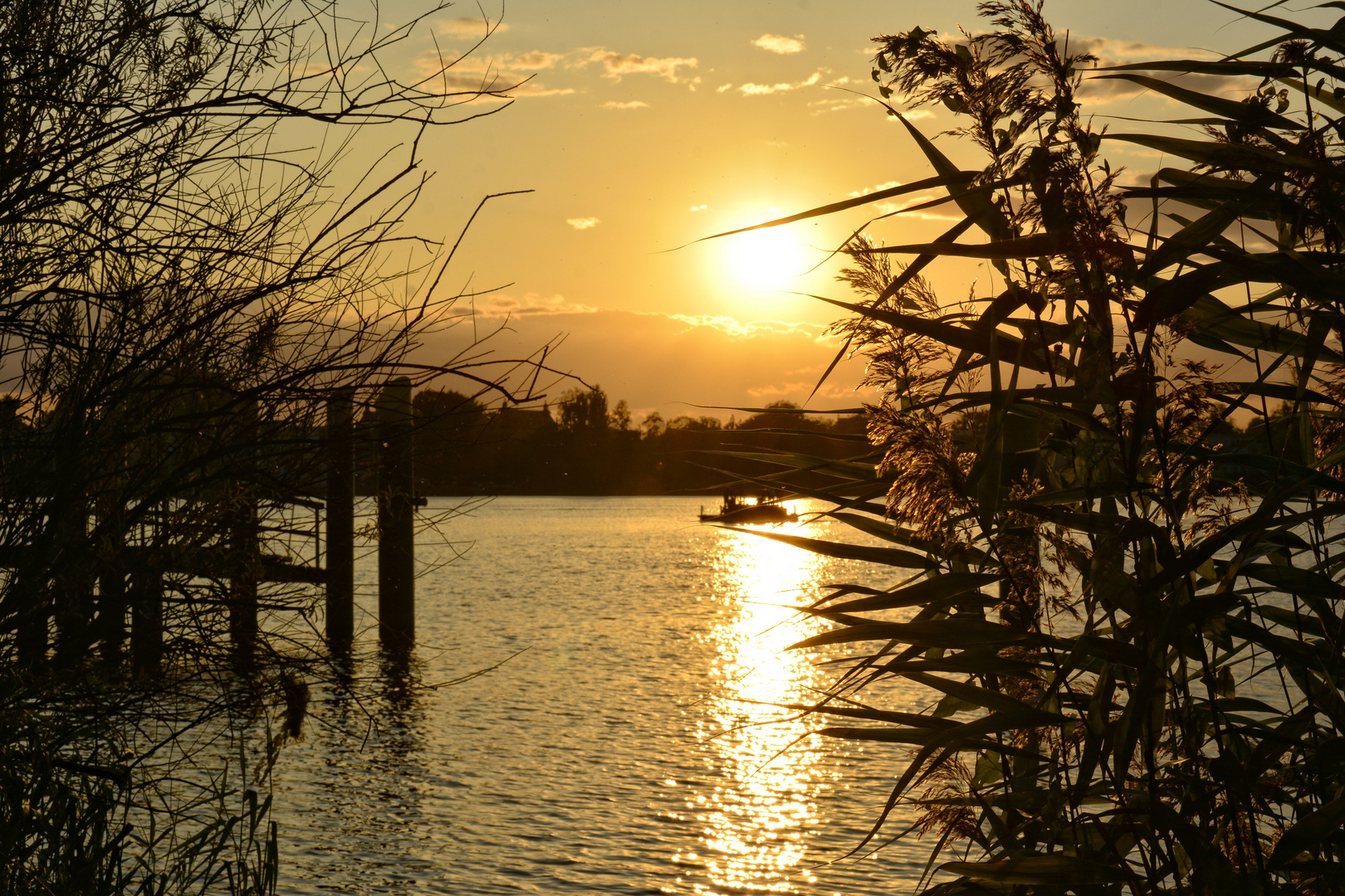 Goldener Potsdam Moment Foto & Bild landschaft, bach, fluss & see