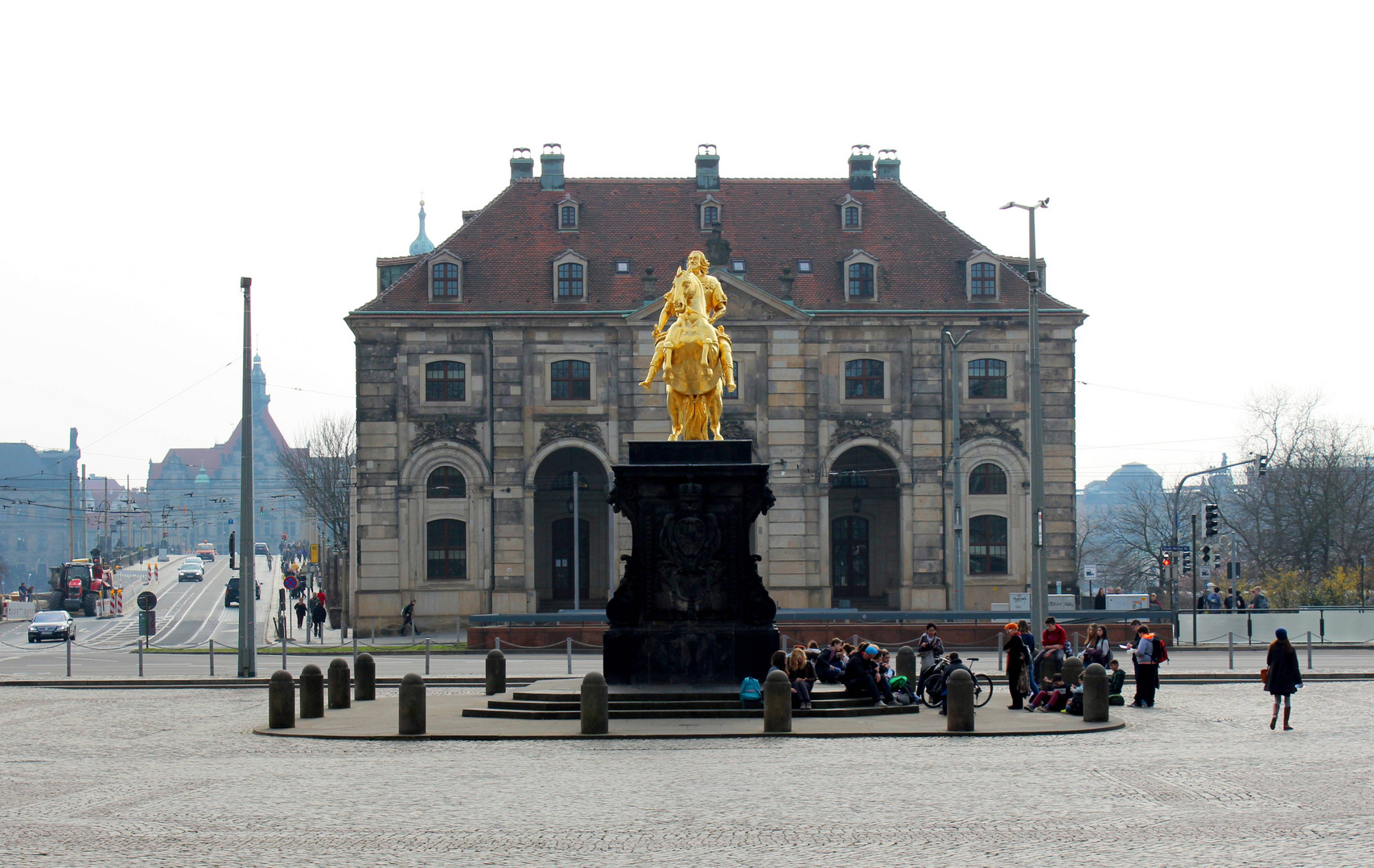 Goldener Reiter in Dresden ...