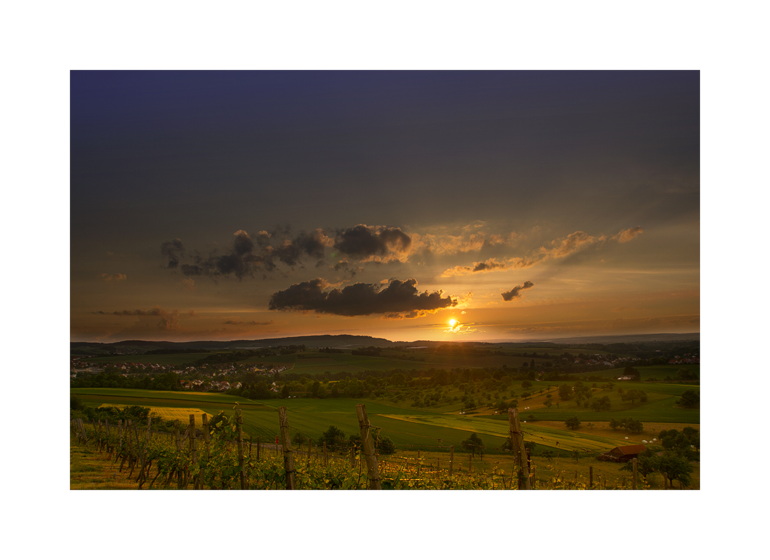 Goldener Sommerabend im Brettachtal