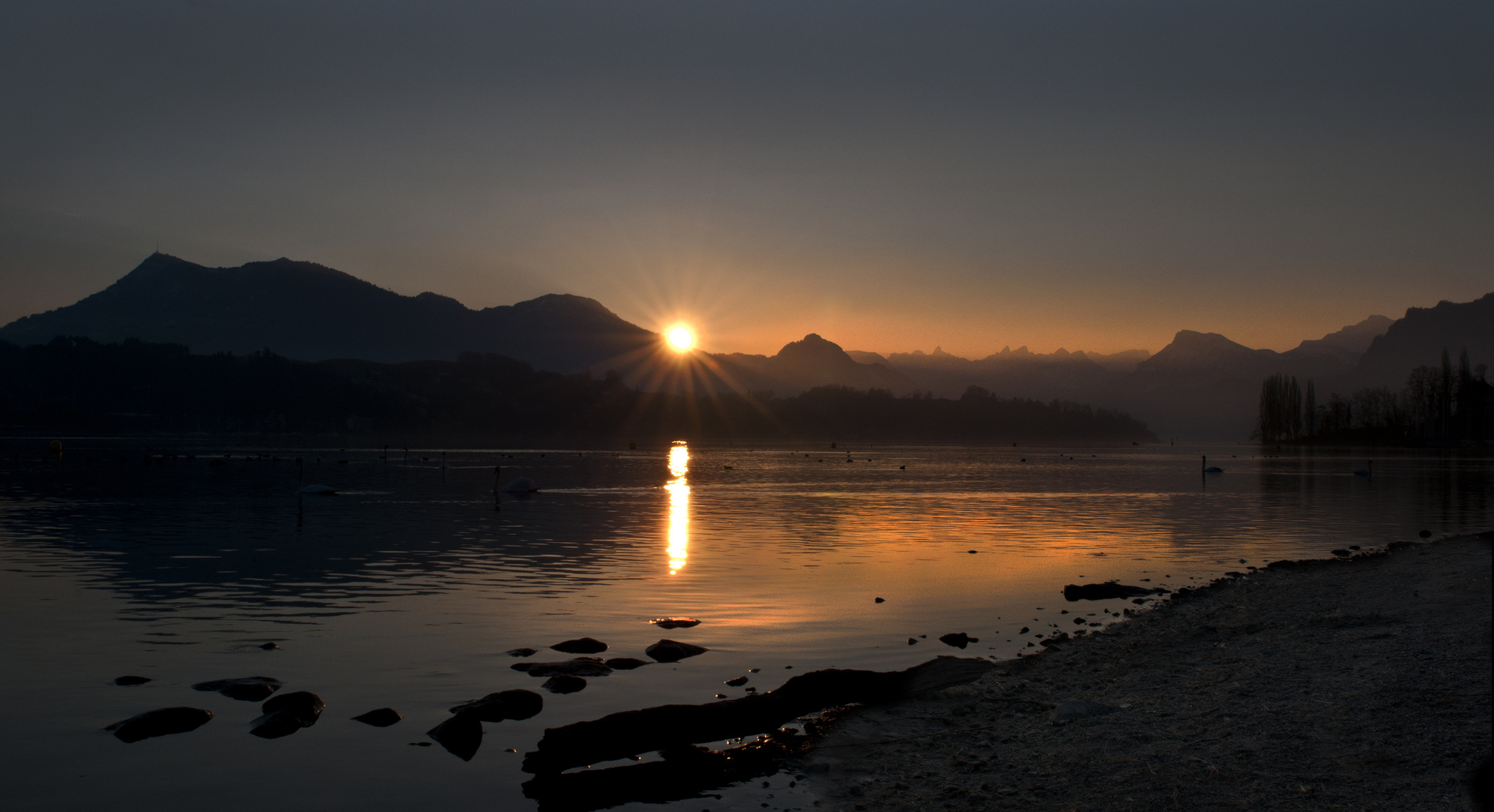 Goldener Sonnenaufgang!