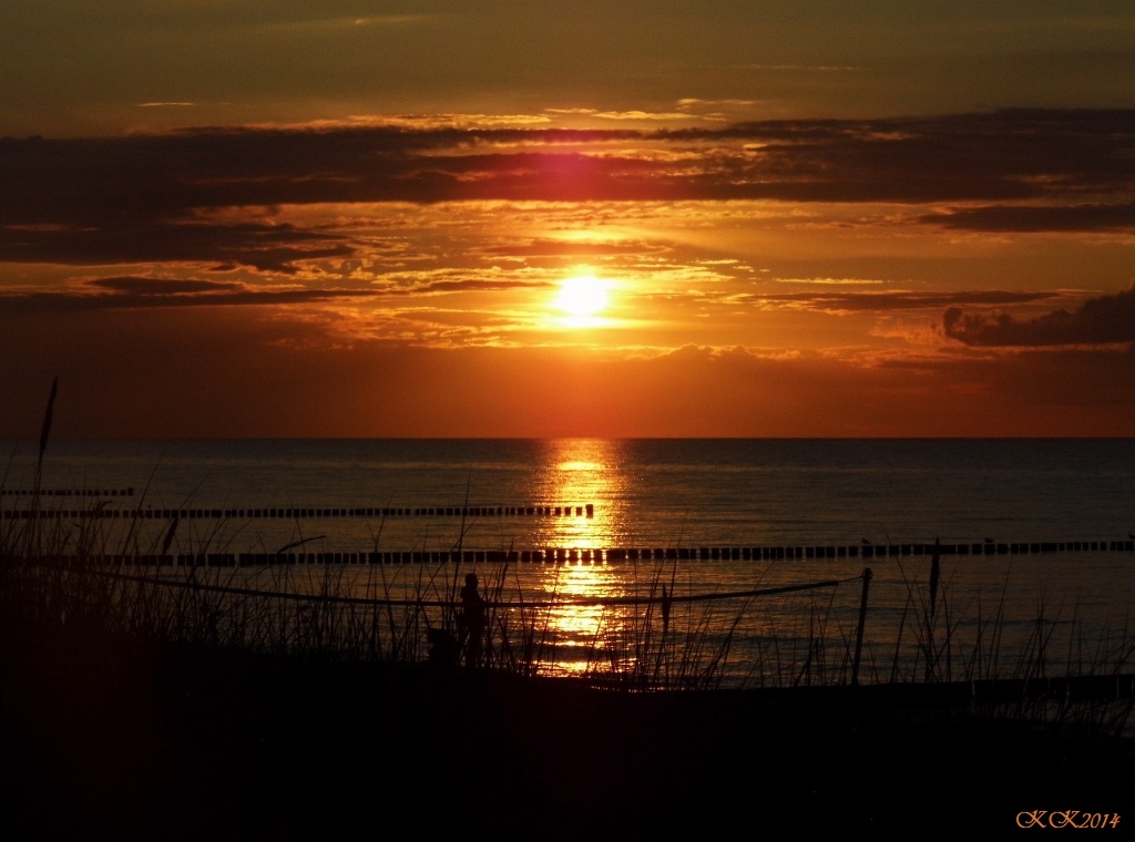 goldener Sonnenuntergang