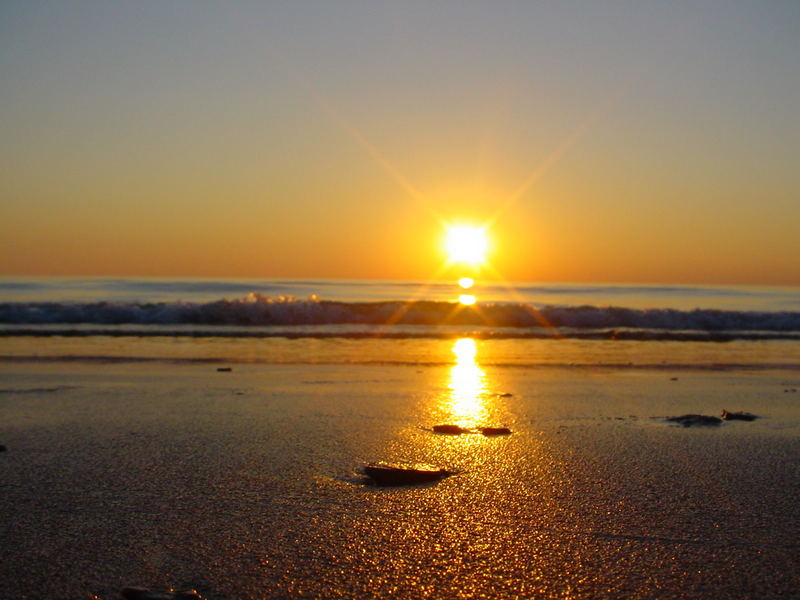 Goldener Sonnenuntergang