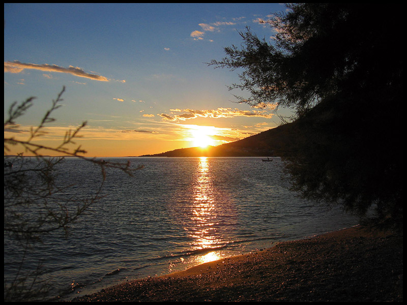 Goldener Sonnenuntergang