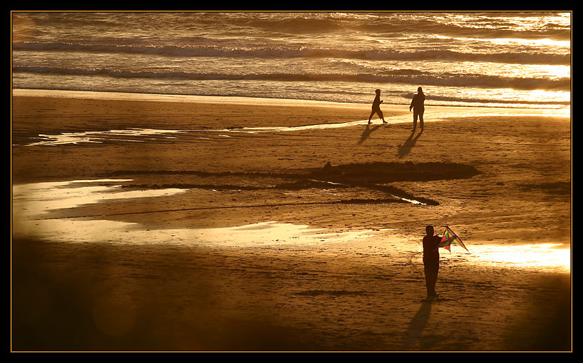 goldener sonnenuntergang...